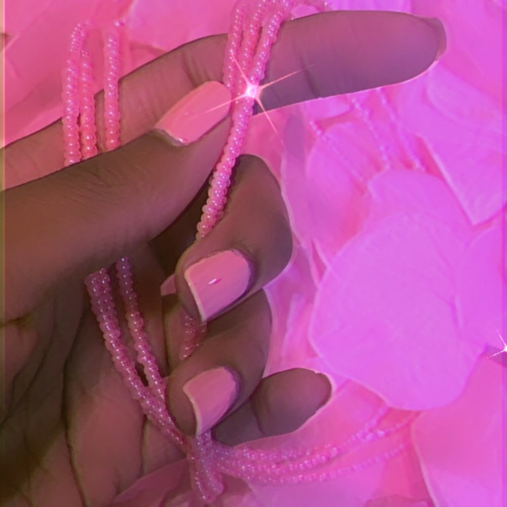 Pink Himalayan Waist Beads - IG: @thernbsupply